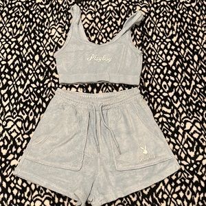Playboy Velour Matching Y2K Set